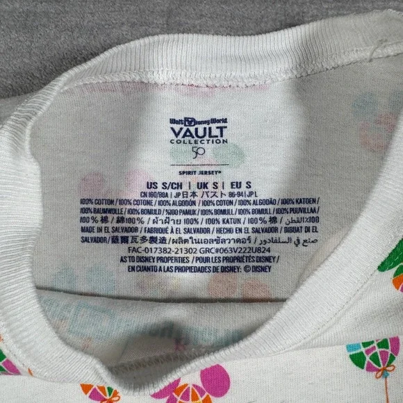 Disney Shirt Mens Small White Vault Collection 50th Anniversary Spirit Jersey - Picture 6 of 14
